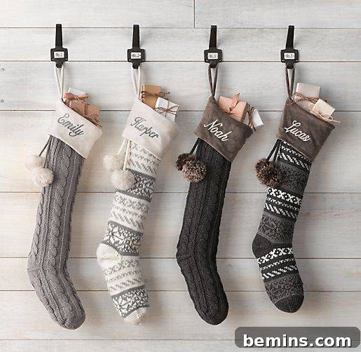 Easy Wall Hooks for Stocking Hanging