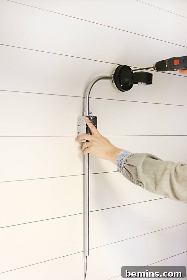 Attaching the Sconce