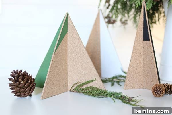 Close-up of a Cork Christmas Tree
