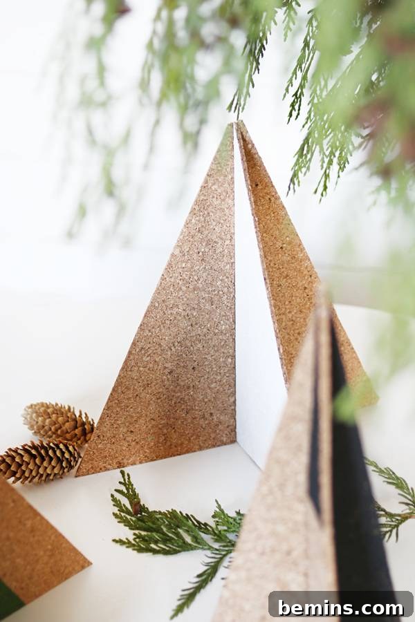 Handmade Cork Christmas Tree