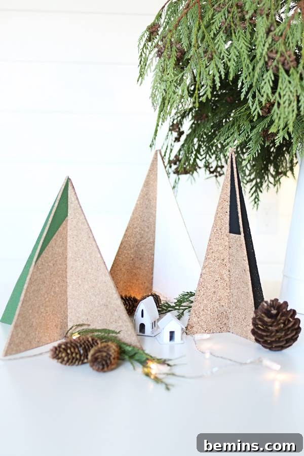 Modern Cork Christmas Tree Design