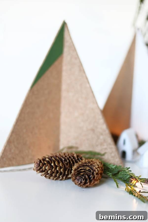 DIY Cork Christmas Tree Project