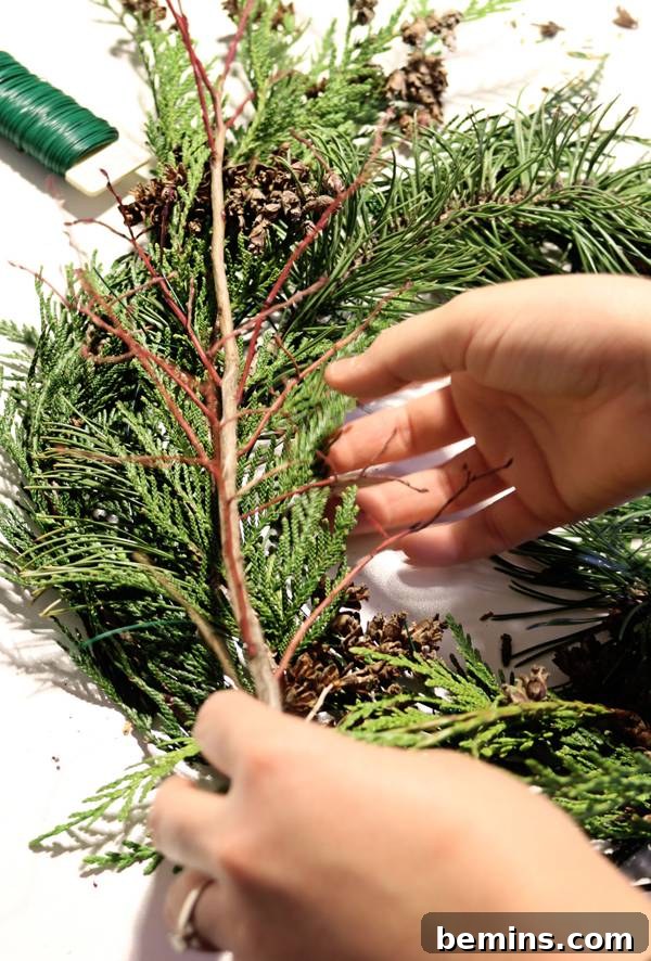 Adding Depth and Variation to the Wreath
