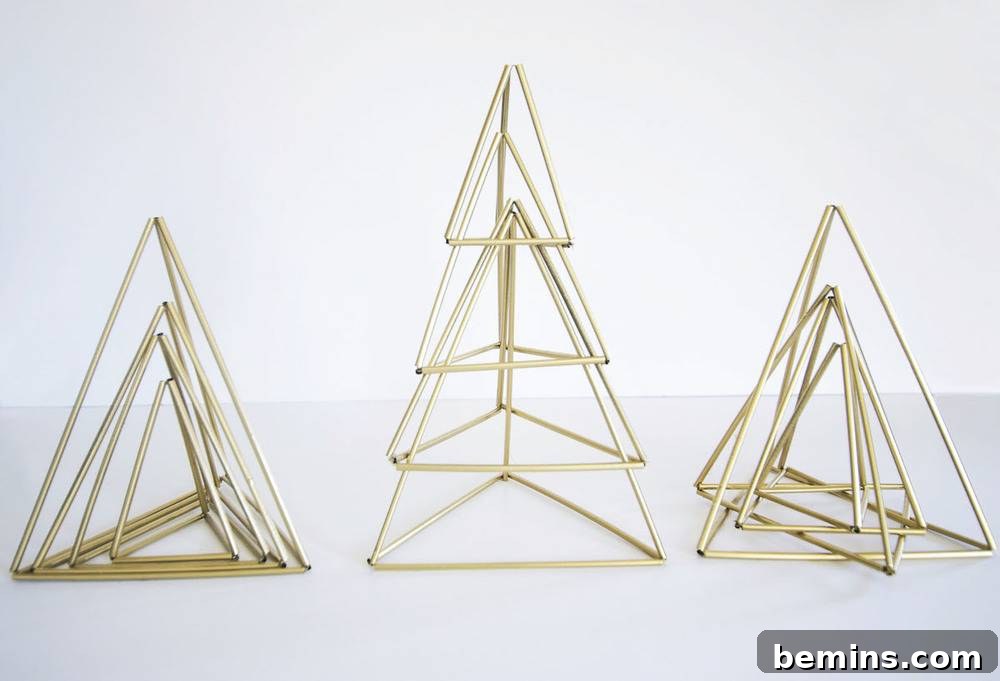 Elegant Echoes: Simple Christmas Himmeli 14 Different ways to style Himmeli Christmas trees