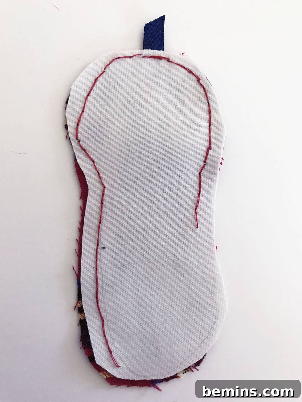 Stitching the Ornament: Attaching the Ribbon Loop