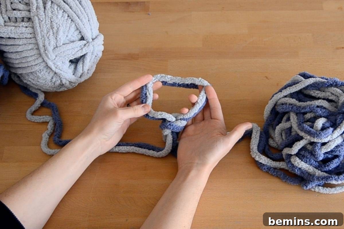 Tie a slip knot