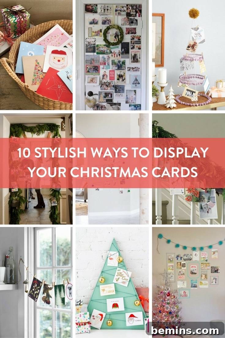 Stylish Christmas Card Displays