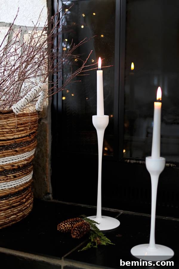 Christmas Mantle Makeover: No Mantle, No Worries