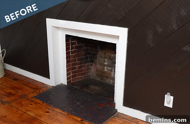 Crafting Your Own Fireplace Mantel 2 Elegant DIY Wooden Mantel on a brick fireplace with decor