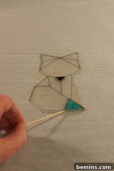 Step 9: Adjusting Pieces with Toothpick