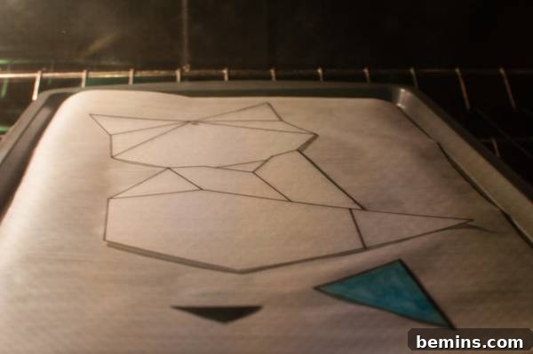 Step 6.1: Baking the Shrinky Dink Pieces