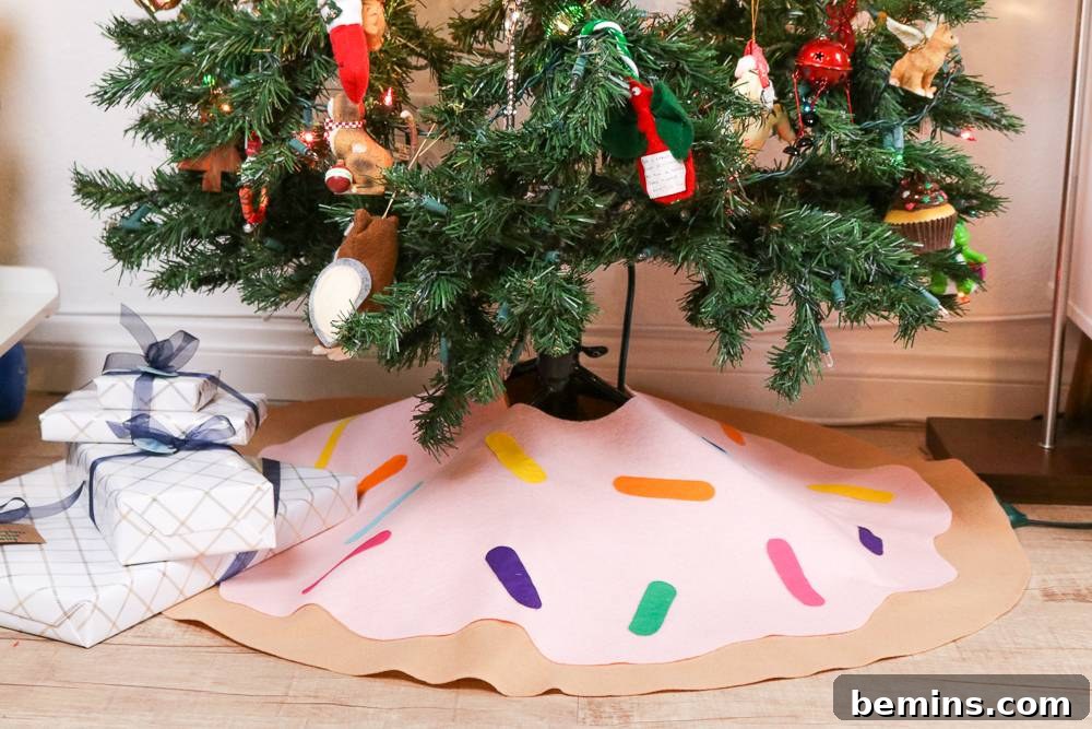 Finished Donut Tree Skirt