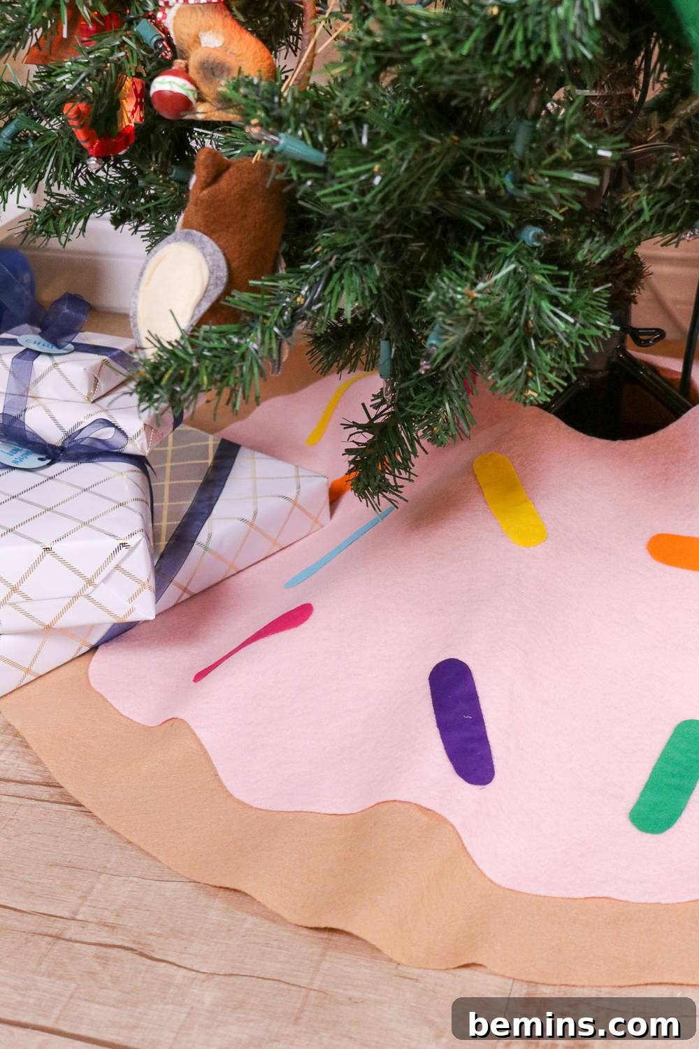 Donut Tree Skirt Under the Tree