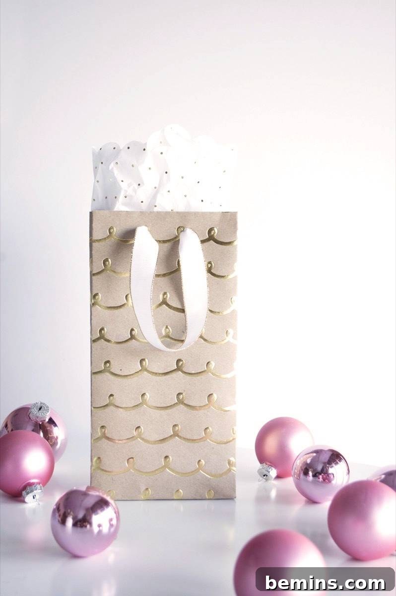 Wrapping Paper Wonders: DIY Gift Bags 8 Make your own gift bags from wrapping paper, ribbon, and glue.
