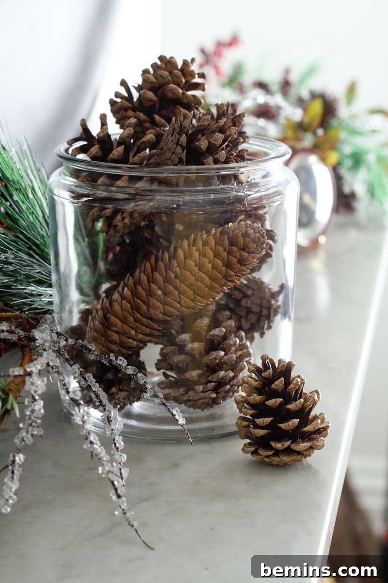 DIY Scented Pinecones for Christmas