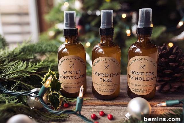 Essential Oil Room Sprays for Christmas