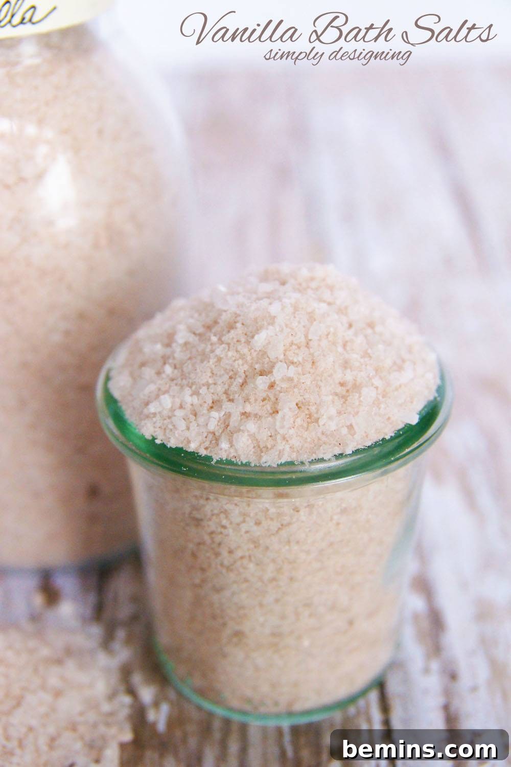 Vanilla Bath Salts for Christmas Relaxation