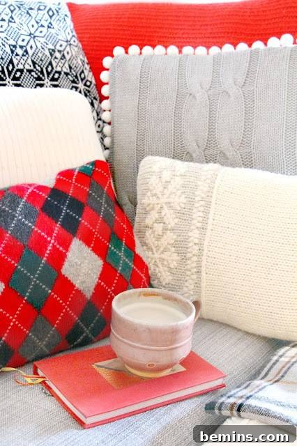 Thrift Store Christmas: Unique & Budget-Friendly Decor 5 DIY Christmas Pillows Made from Thrift Store Sweaters and Flannel Shirts