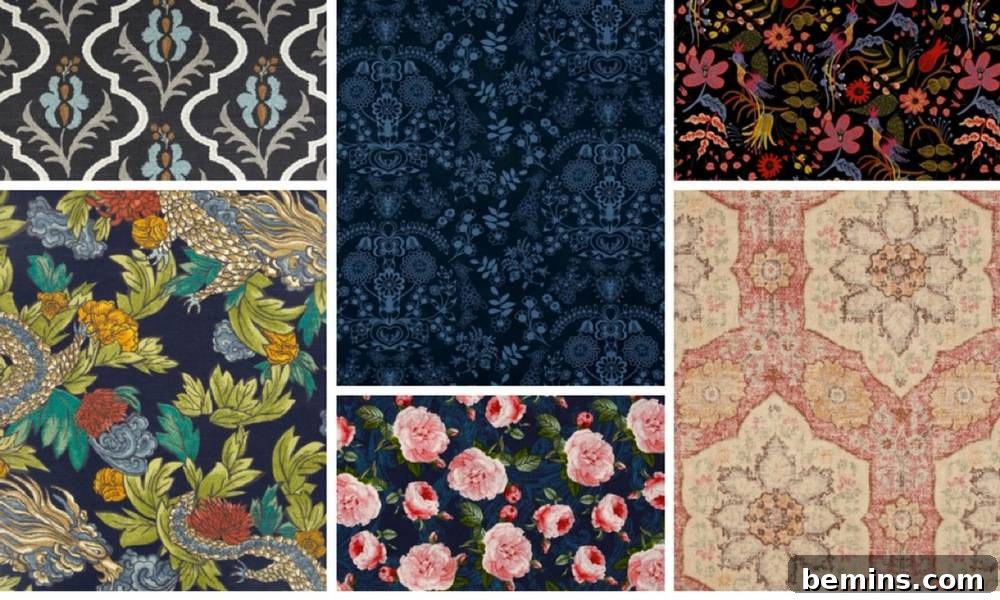 Floral Fabric Inspiration Board: Timeless Elegance for Your Home