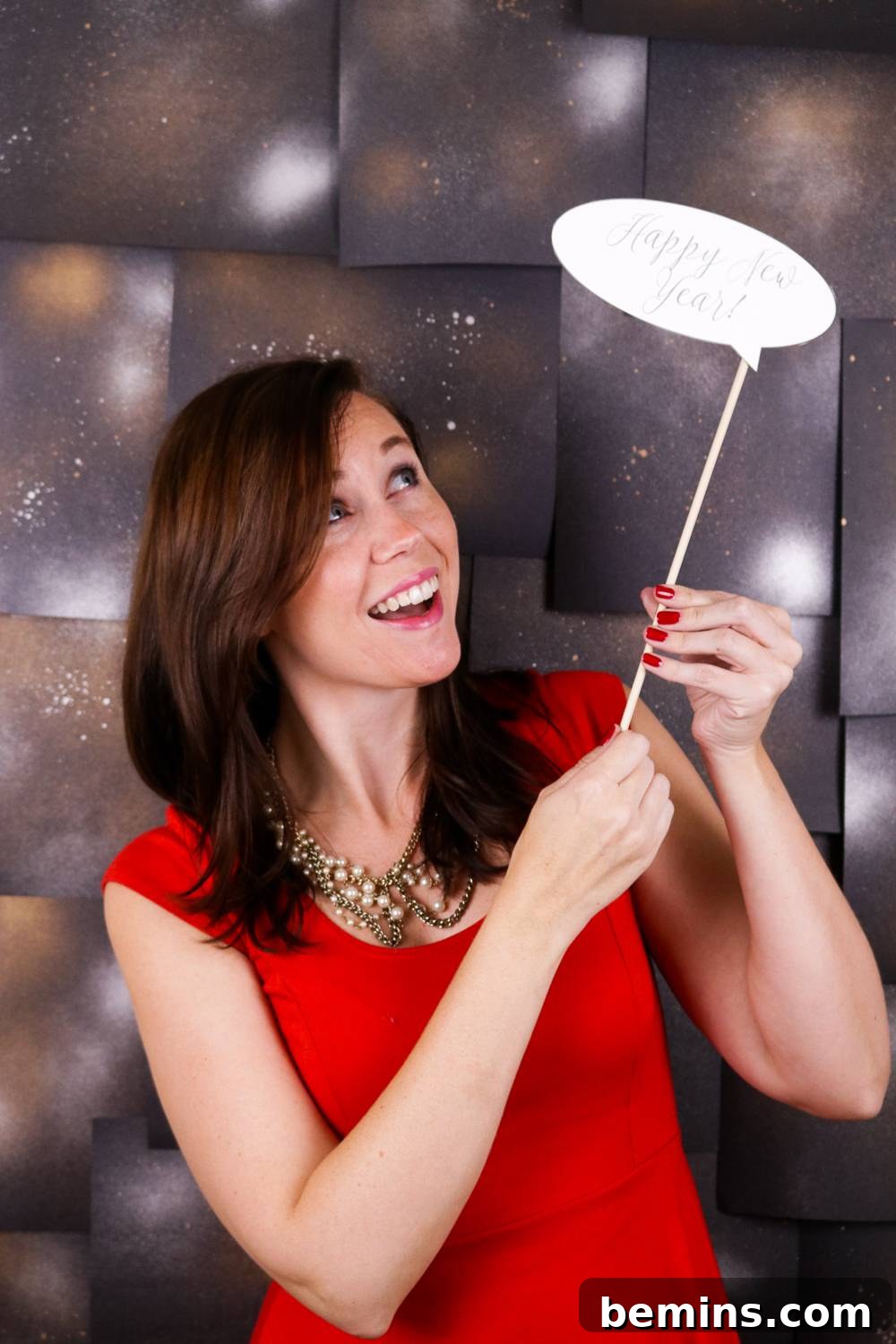 Finished DIY New Year's Eve Photo Booth Props