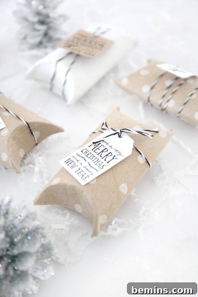 Gift Boxes Made from Toilet Paper Rolls