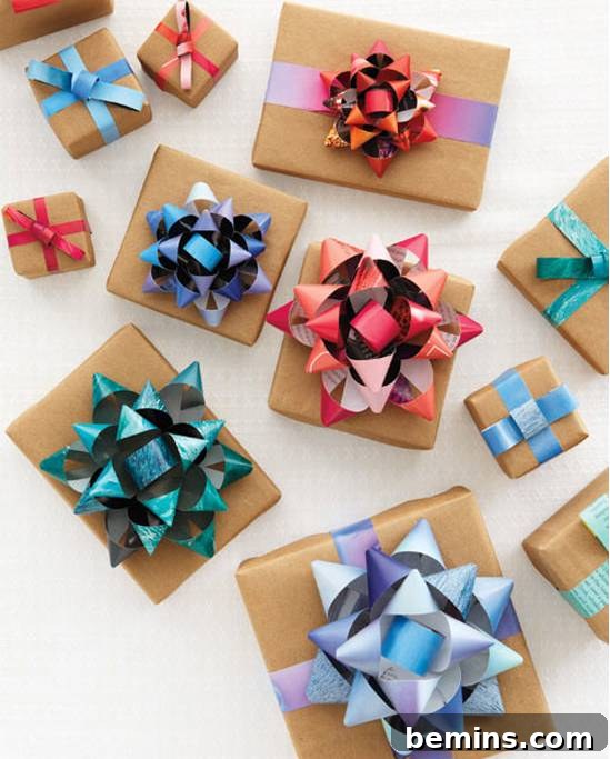 DIY Gift Bows from Magazine Pages