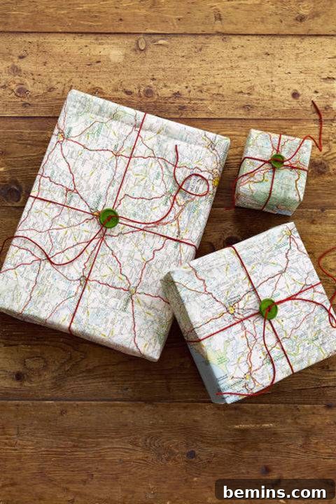 Gift Wrapping with Old Maps