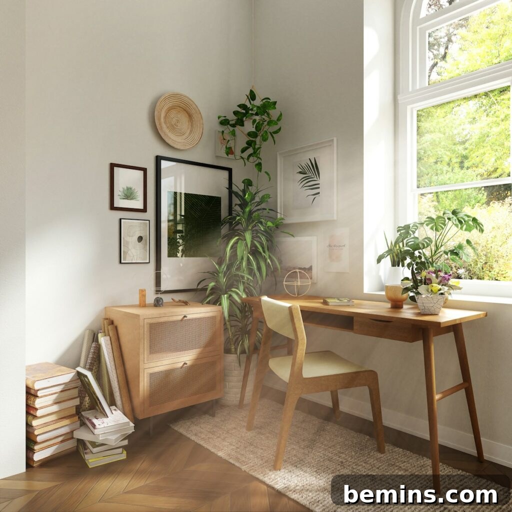 Workspace Bliss: Desk Organization Secrets 11 A stylish and personalized desk setup reflecting the user's unique taste and preferences.
