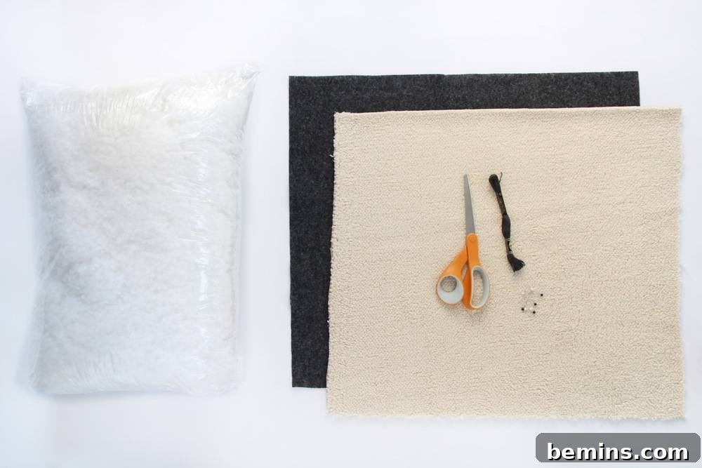 Materials for DIY Cat Bed