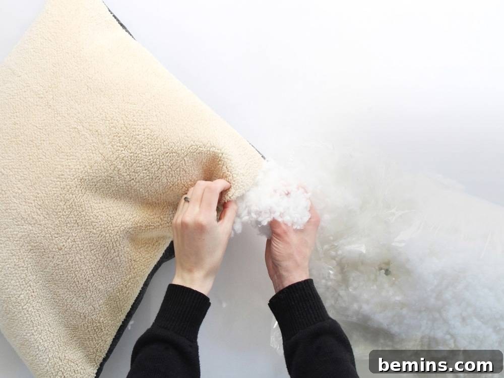 Sewing the DIY Cat Bed