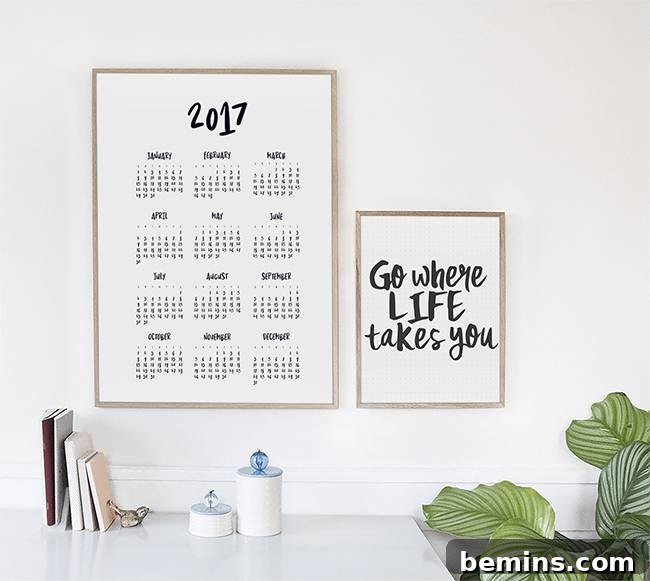 I Try DIY One-Page Calendar