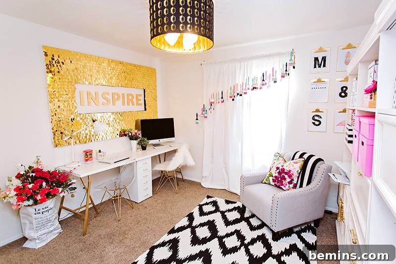 30 Impeccably Organized Studios for Creative Genius 23 Highly organized and colorful craft studio with abundant storage containers.