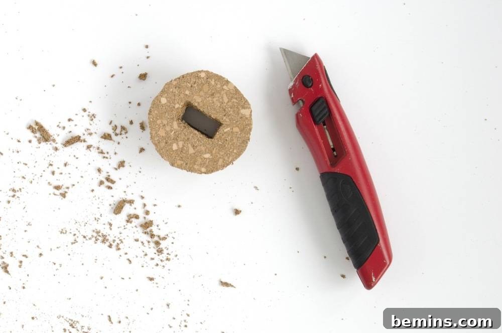 Vase to Vault: The Thrifty Home Decor Upgrade 11 Trim rough edges for a smooth cork!