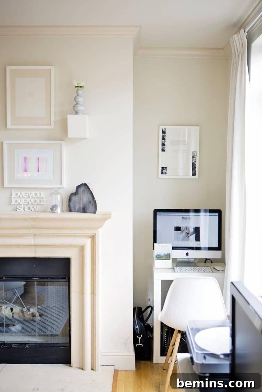 Tiny Home Office Idea: Modular Shelf Workspace