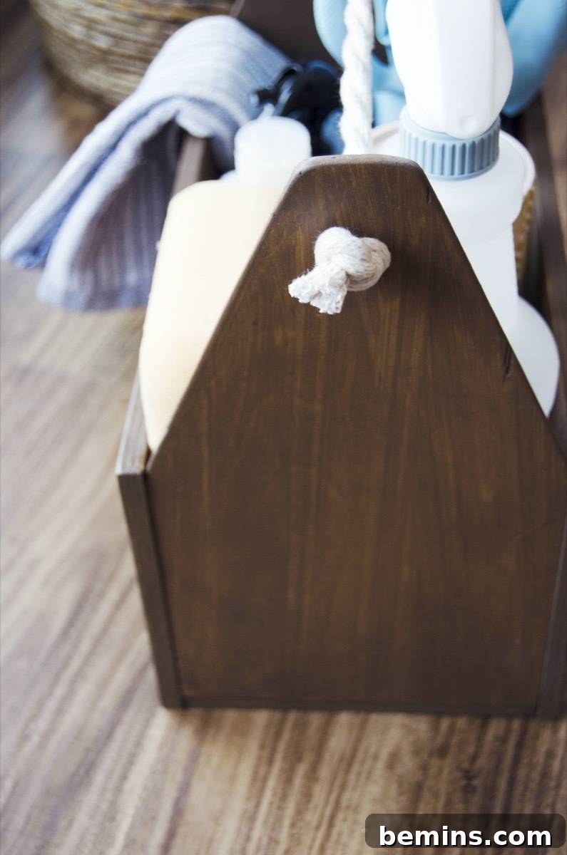 DIY Cleaning Caddy to Conquer Household Chores 11 Keeping all your cleaning supplies in one place makes tidying a breeze - learn how to make this cleaning caddy.