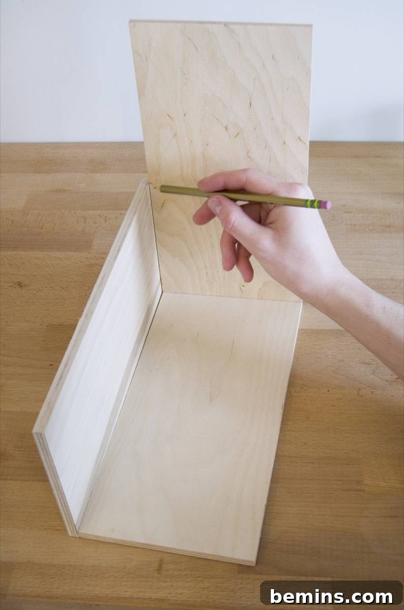 DIY Cleaning Caddy to Conquer Household Chores 4 DIY Wood Cleaning Caddy: Measure the wood