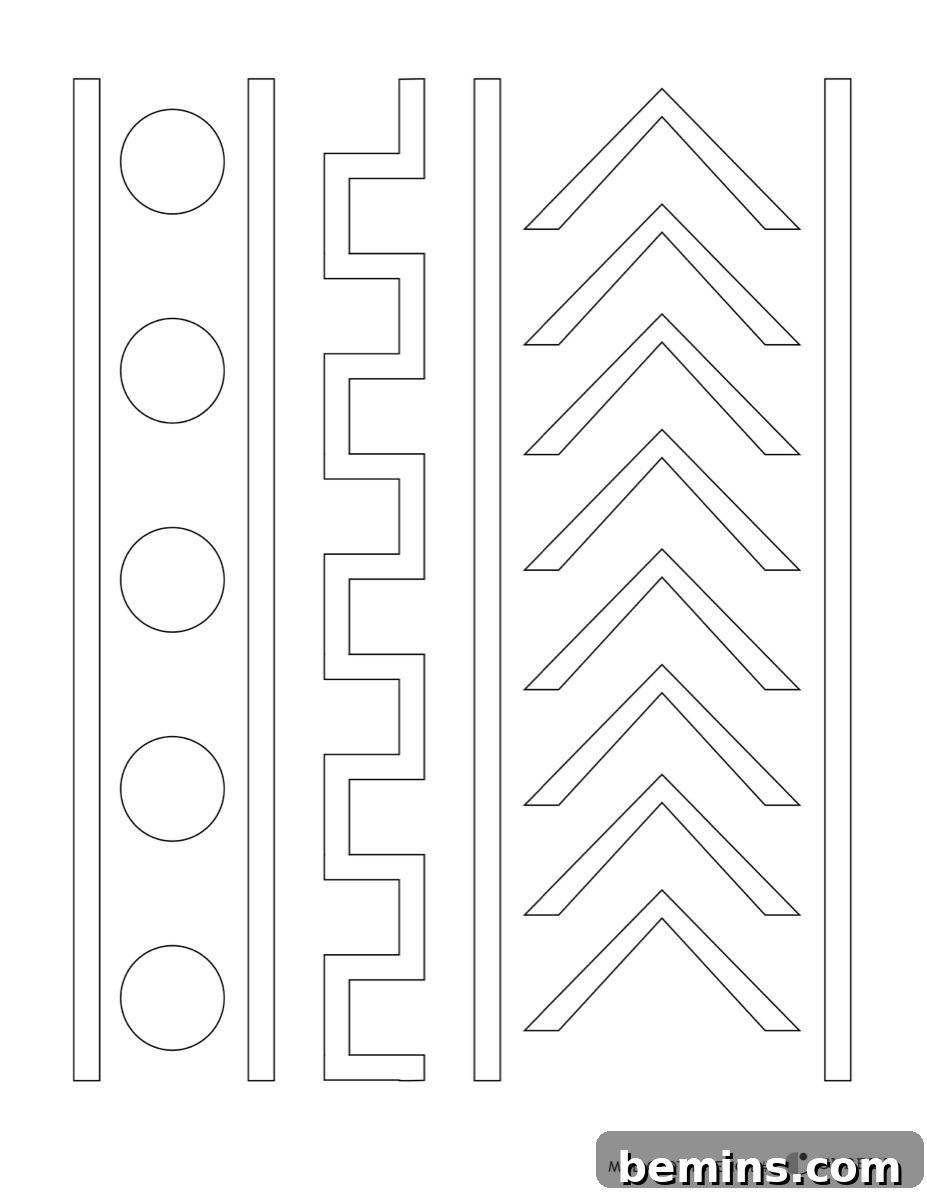 DIY Mud Cloth Inspired Curtains: A Stenciling Tutorial 5 Mud cloth stencil template #2