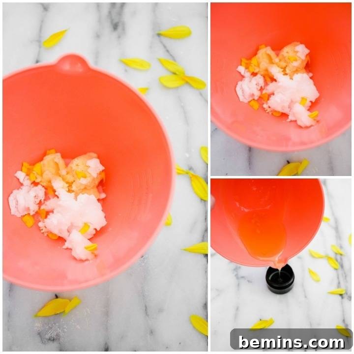 Ingredients for Grapefruit Lip Balm