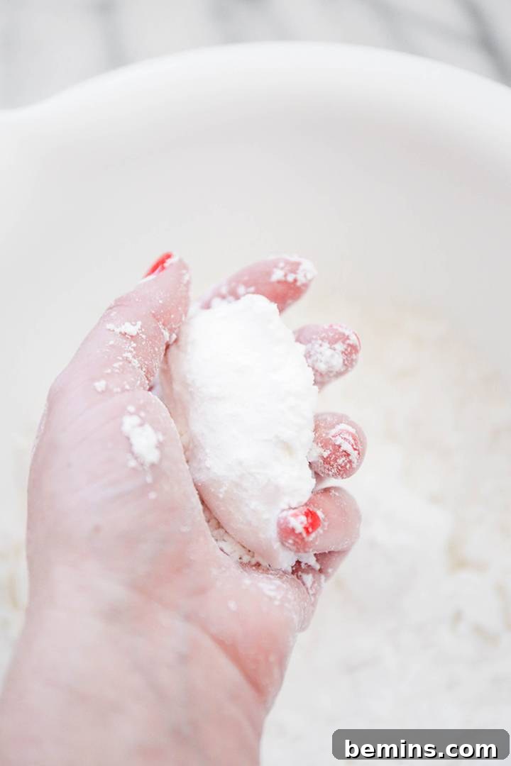 Testing Bath Bomb Mixture Consistency