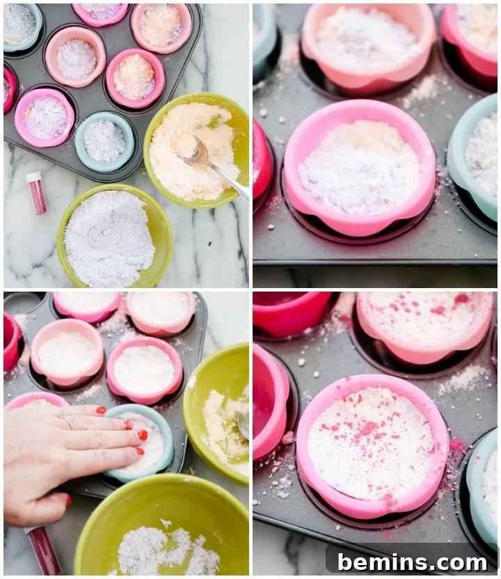 Purple and Orange Bath Bomb Colors
