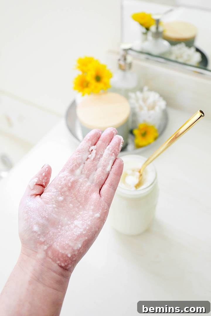 Using Sugar Scrub in the Shower