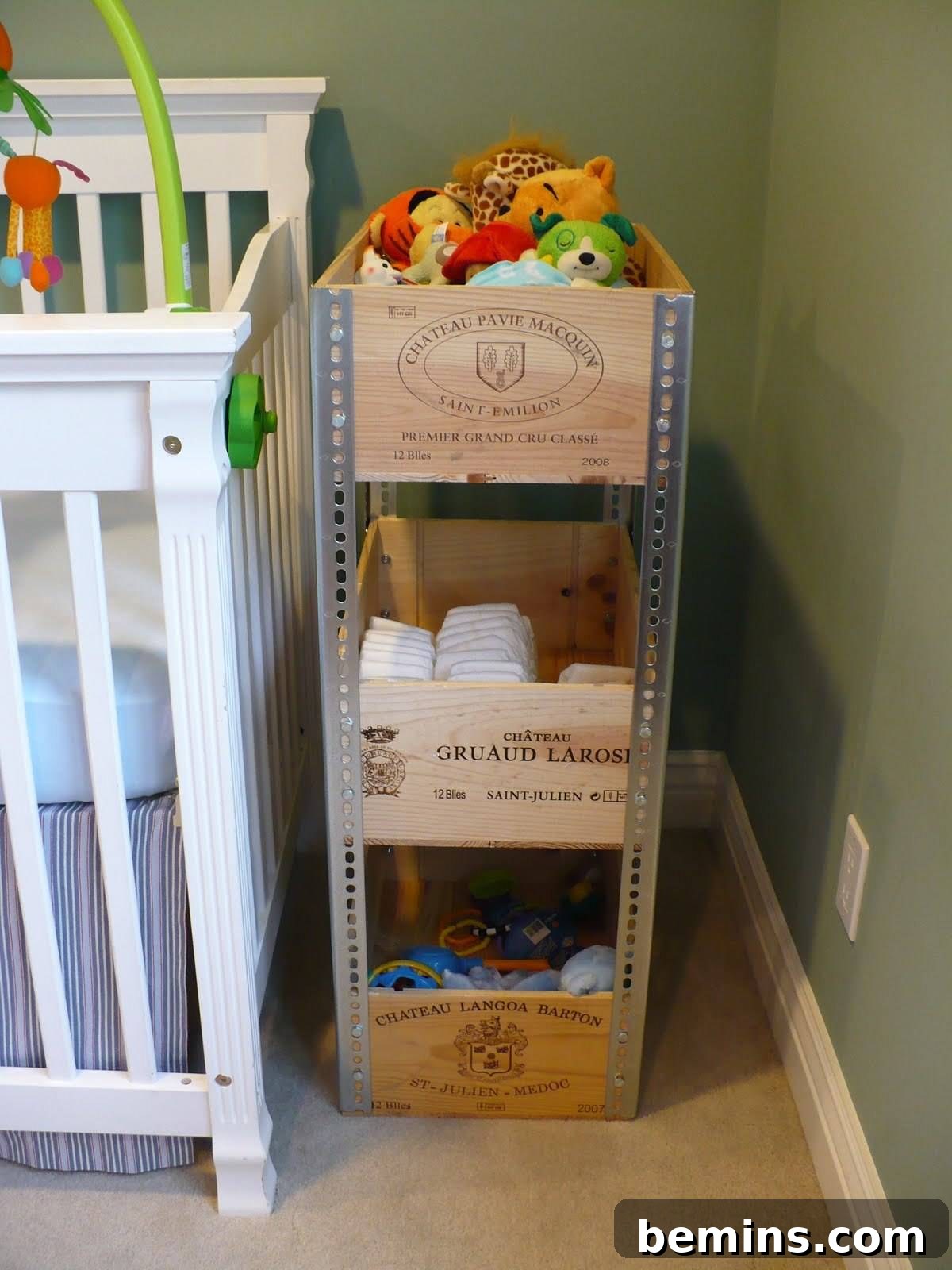 20 DIY Bins, Boxes, and Baskets for Ultimate Home Organization 22 DIY Wine Crate Shelves for Vertical Storage