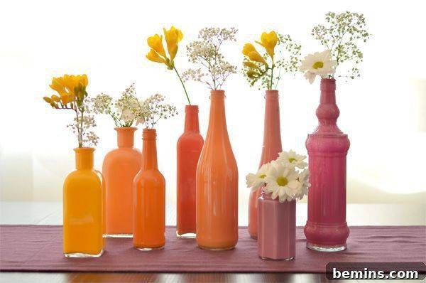 DIY Painted Glass Vases