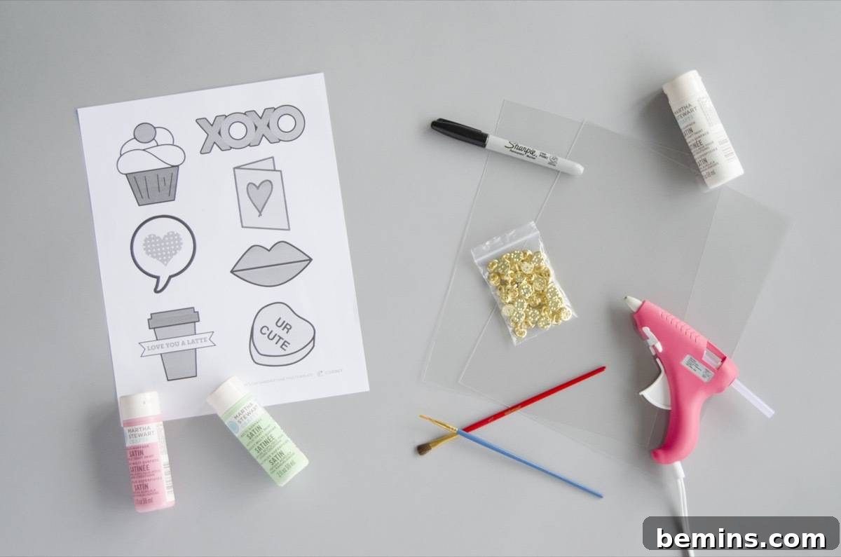 Craft Your Love: DIY Enamel Pins for Valentine's Day 3 Materials needed to make Shrinky Dink pins