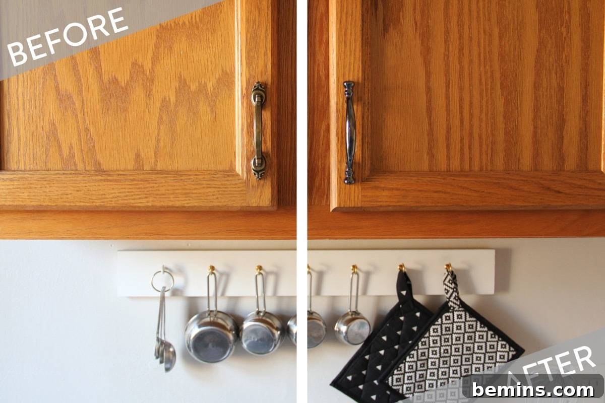 Apartment Bliss: DIY Upgrades Your Landlord Will Love 4 Changing cabinet pulls and knobs is a quick way to put your own stamp on a rental property