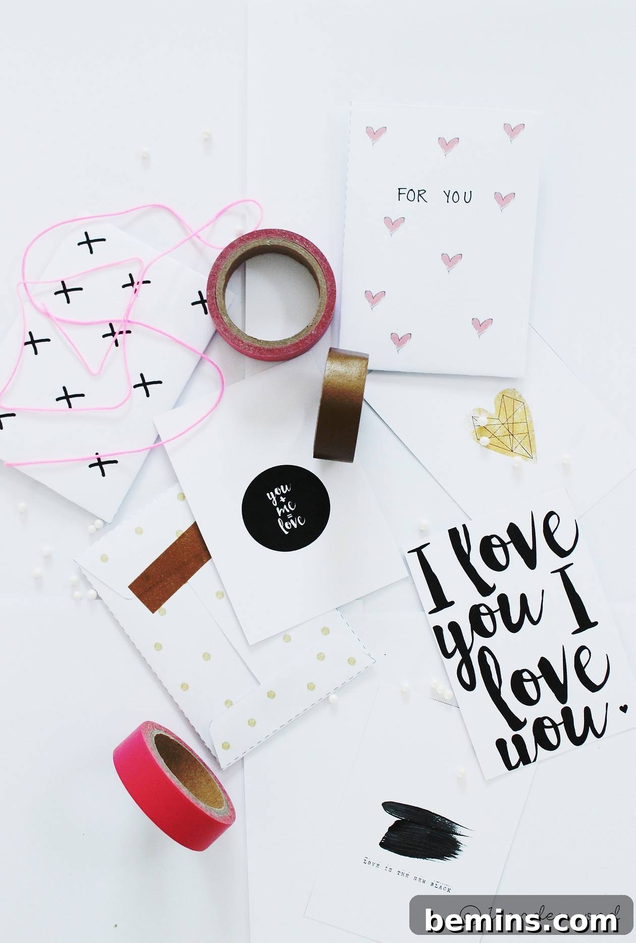 Mini Valentine's Day Cards and Envelopes