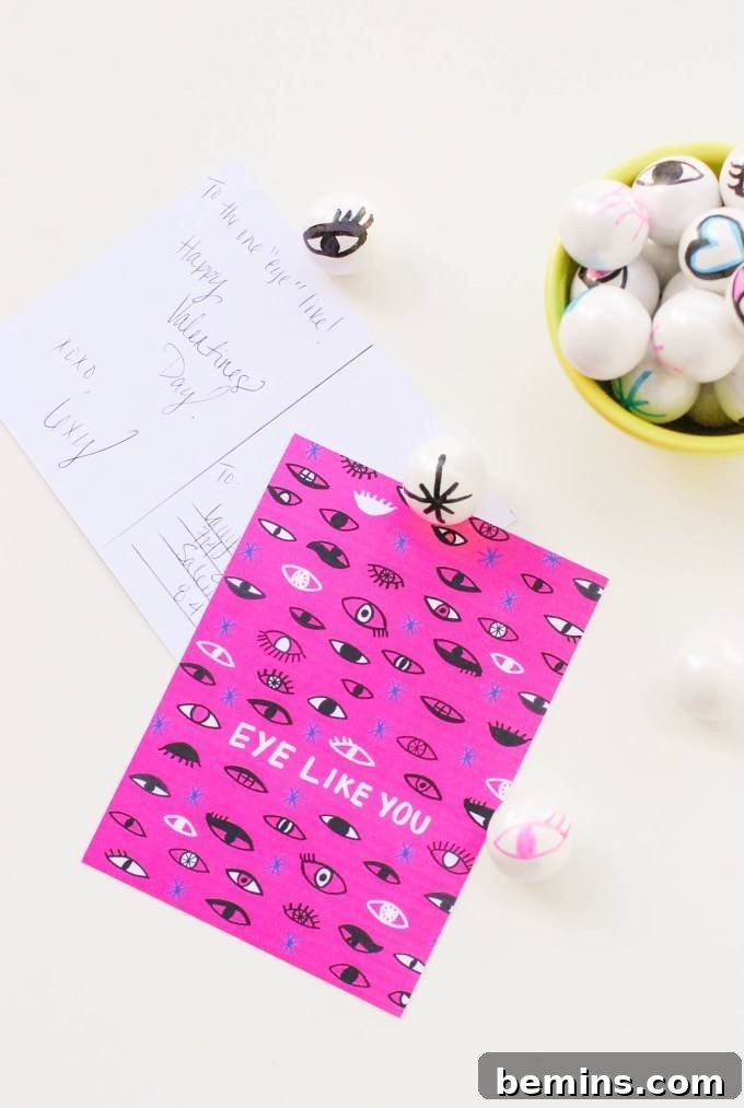 Printable Valentine's Day Tag for Gumballs