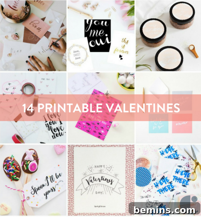 Hand-Lettered Valentines To Print & Gift Your Love 