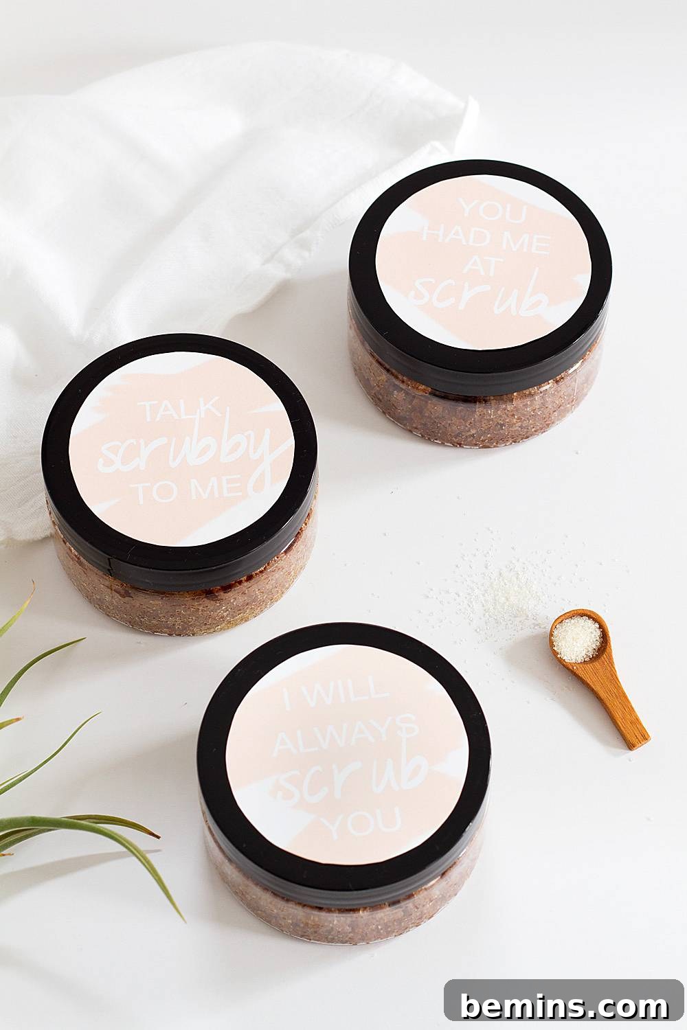 DIY Body Scrub Labels for Galentine's Day