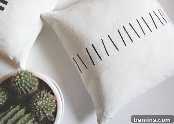 Irresistibly Cozy: 20 Scandinavian Pillows and Throws to Transform Your Home 13 Primitive Stripes Cushion